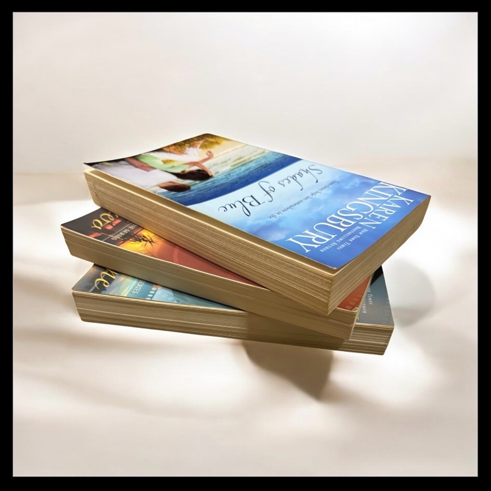 Karen Kingsbury Book Bundle Take One Take Two Shades of Blue Christian Fiction - Picture 4 of 4